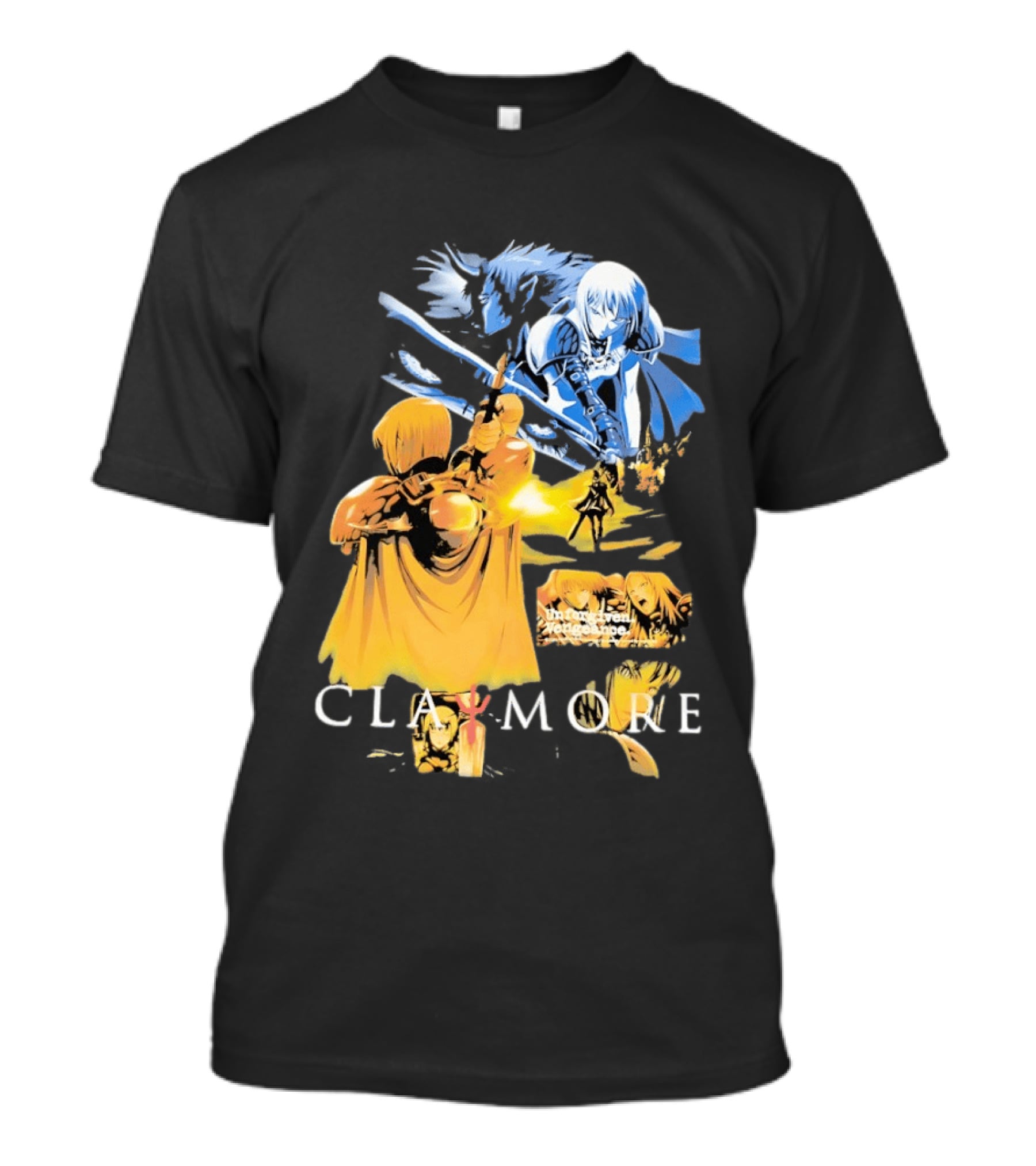 Claymore Clare Unforgiven Vengeance Sword Battle Scene T-Shirt