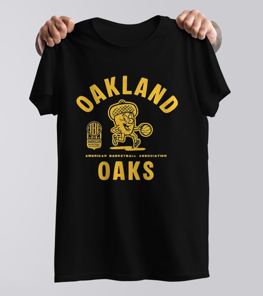 Oakland Oaks American Basketball Association Vintage Throwback T-Shirt