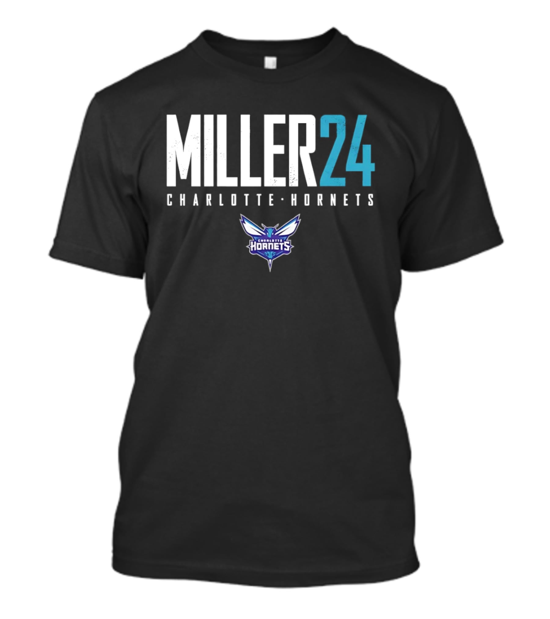Miller 24 Charlotte Hornets Basketball T-Shirt