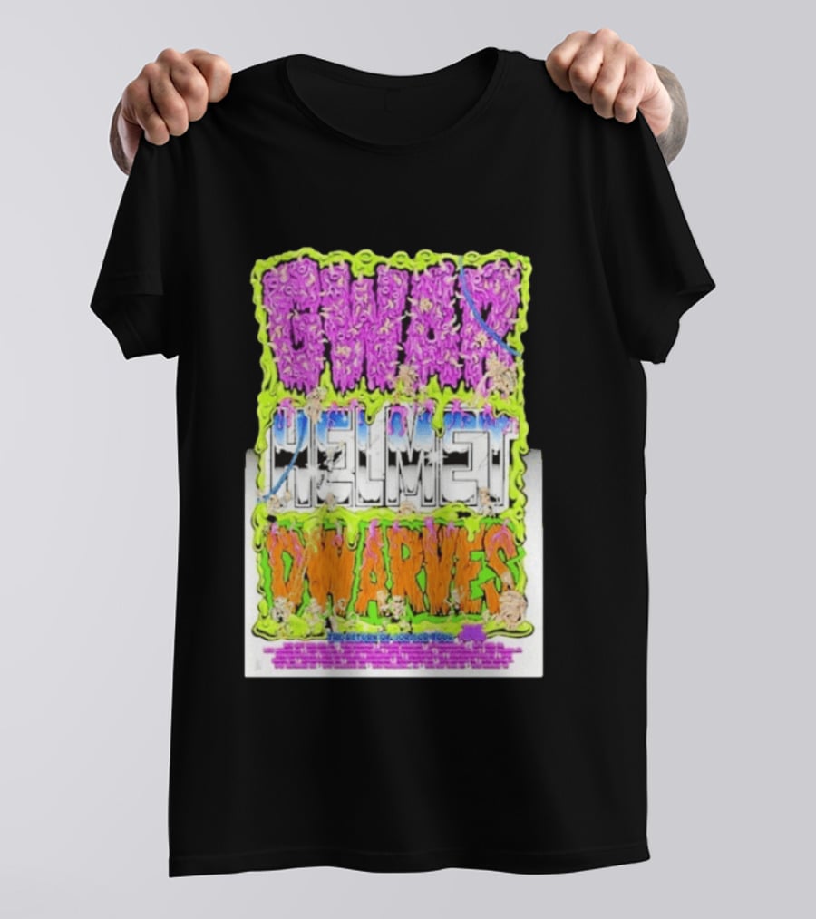 GWAR Helmet Dwarves 2025 Tour Dates And Locations T-Shirt