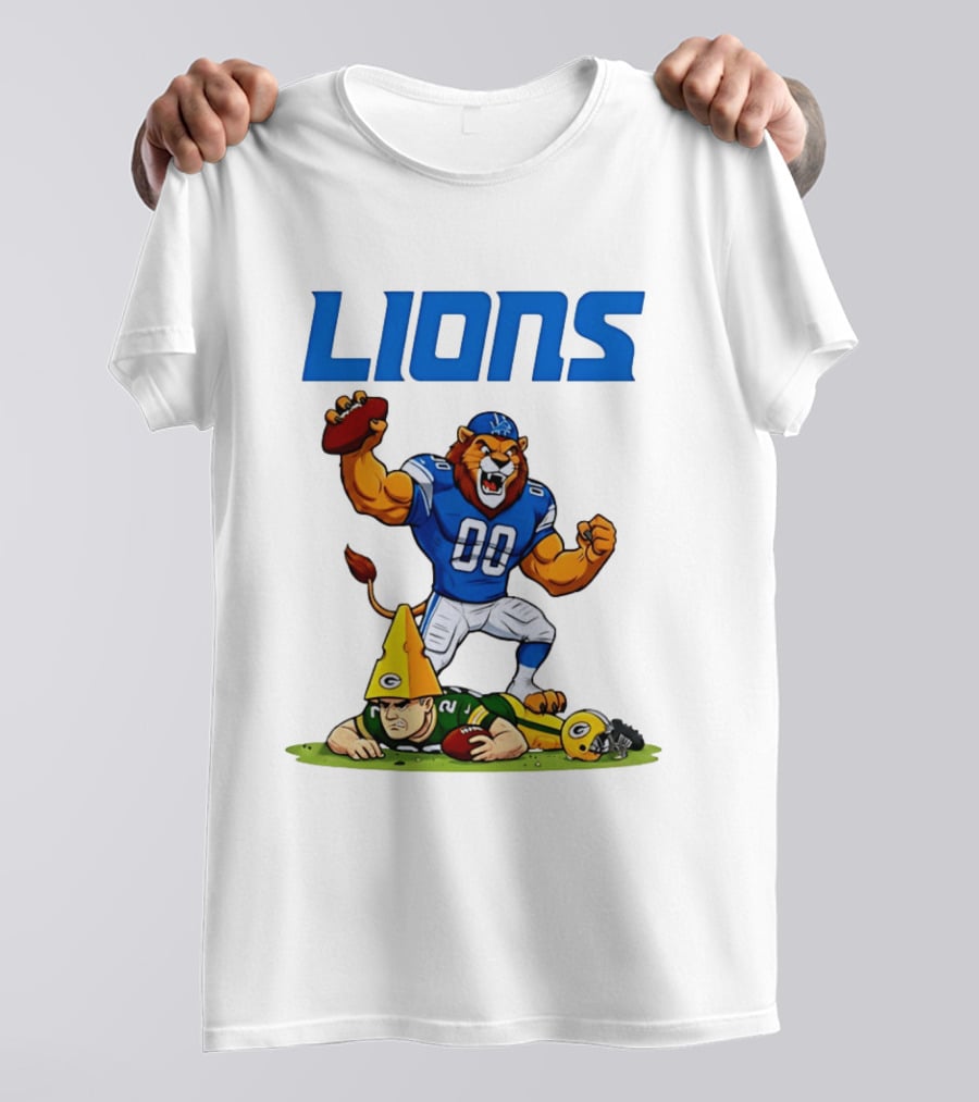 Detroit Lions Rivalry Celebration Against Green Bay Packers T-Shirt