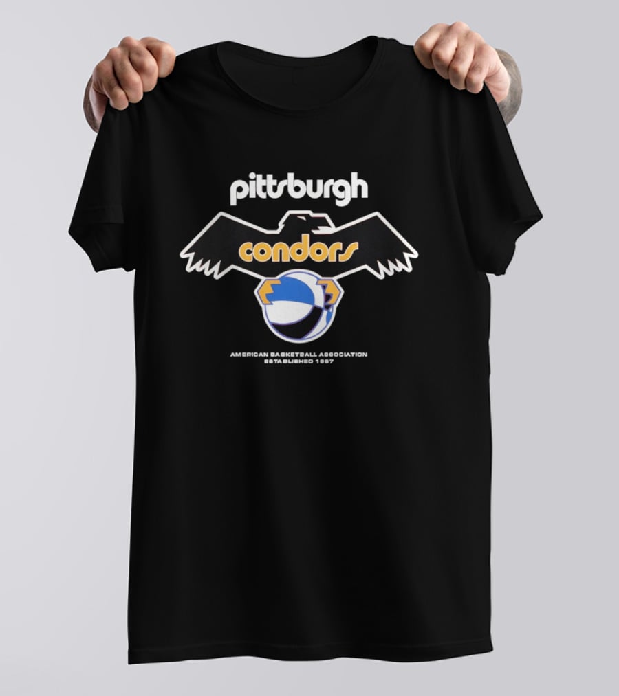 Pittsburgh Condors American Basketball Association Est 1967 Vintage Logo Iconic Team History T-Shirt