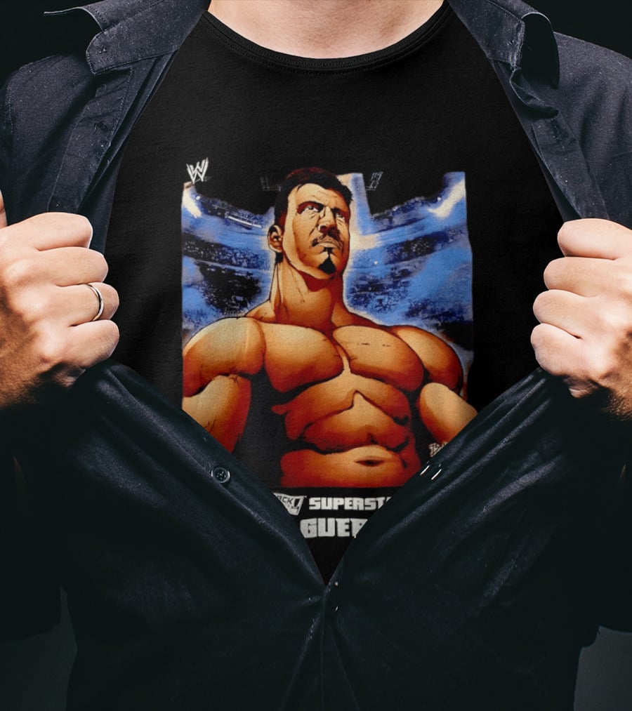 Eddie Guerrero WWE Superstar Bold Cartoon Illustration By Artist Billy Martinez T-Shirt