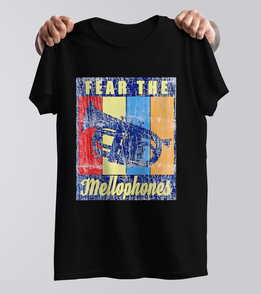 Fear The Mellophones Retro Trumpet Pop T-Shirt