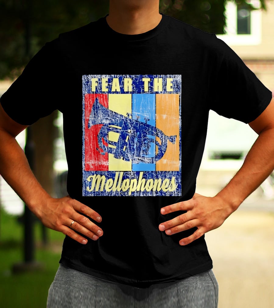 Fear The Mellophones Retro Trumpet Pop T-Shirt
