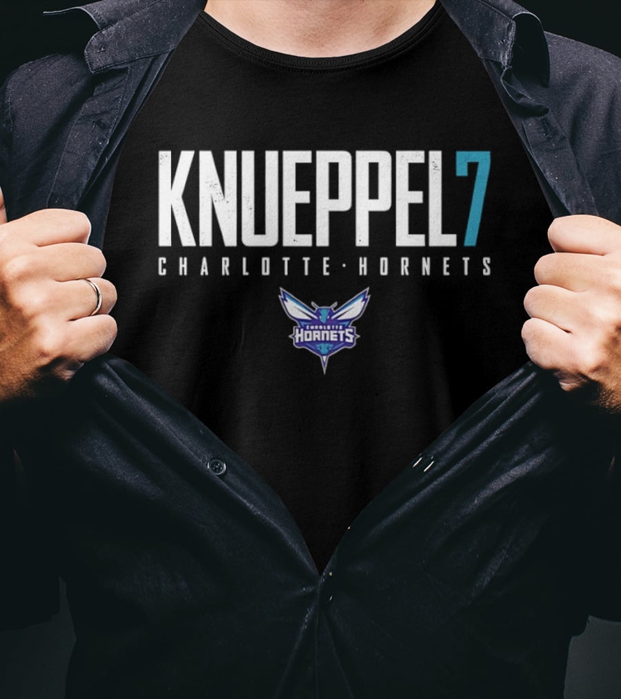 Knueppel 7 Charlotte Hornets Basketball Team NBA Fan Gear T-Shirt