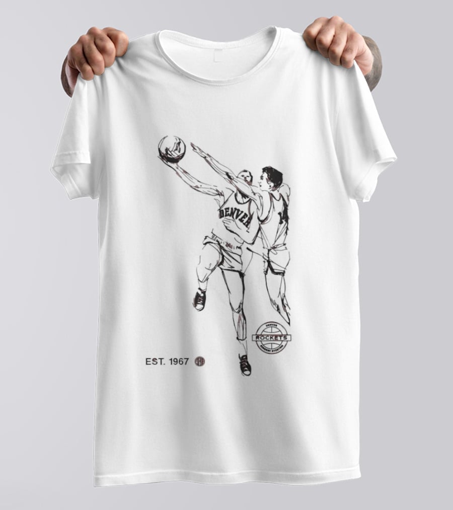 Denver Rockets Players American Basketball Association Est 1967 Vintage Team Spirit T-Shirt