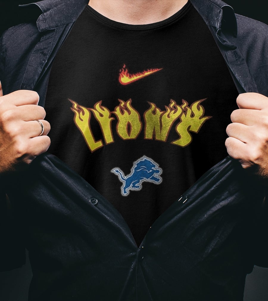 Detroit Lions Firewave Nike One Pride T-Shirt