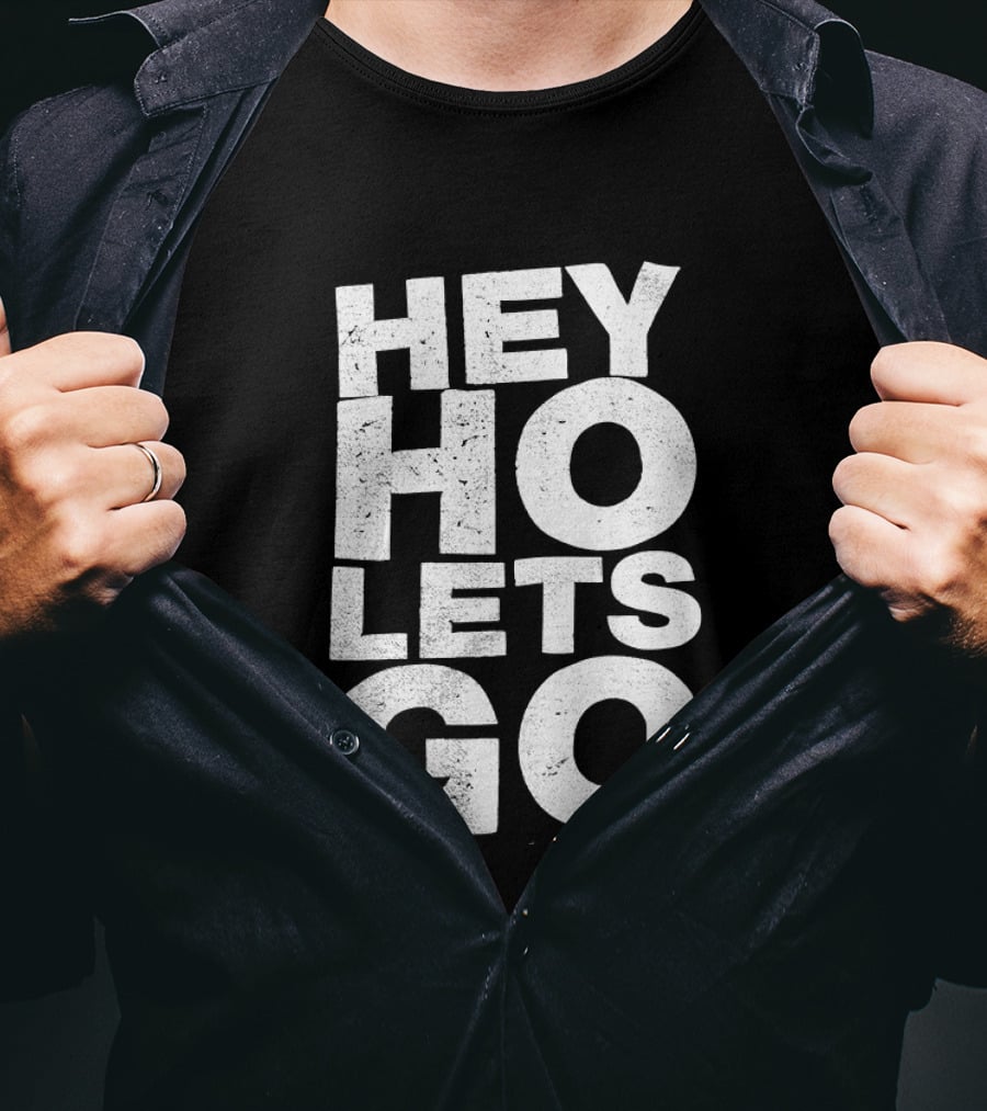 Hey Ho Let's Go Phrase T-Shirt