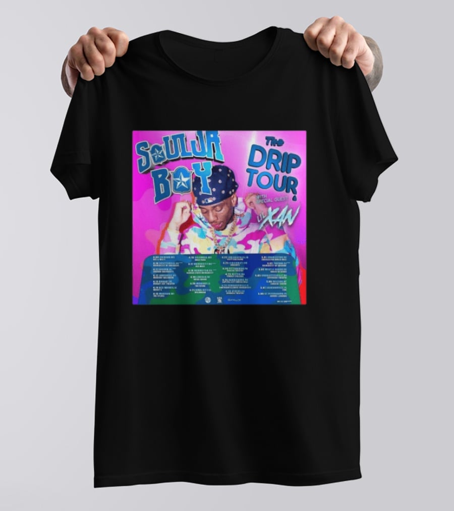 Soulja Boy Lil Xan The Drip Tour 2026 US Concert Dates With Special Guest T-Shirt