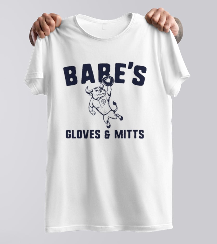 Babe's Gloves & Mitts Bull Catching Baseball T-Shirt