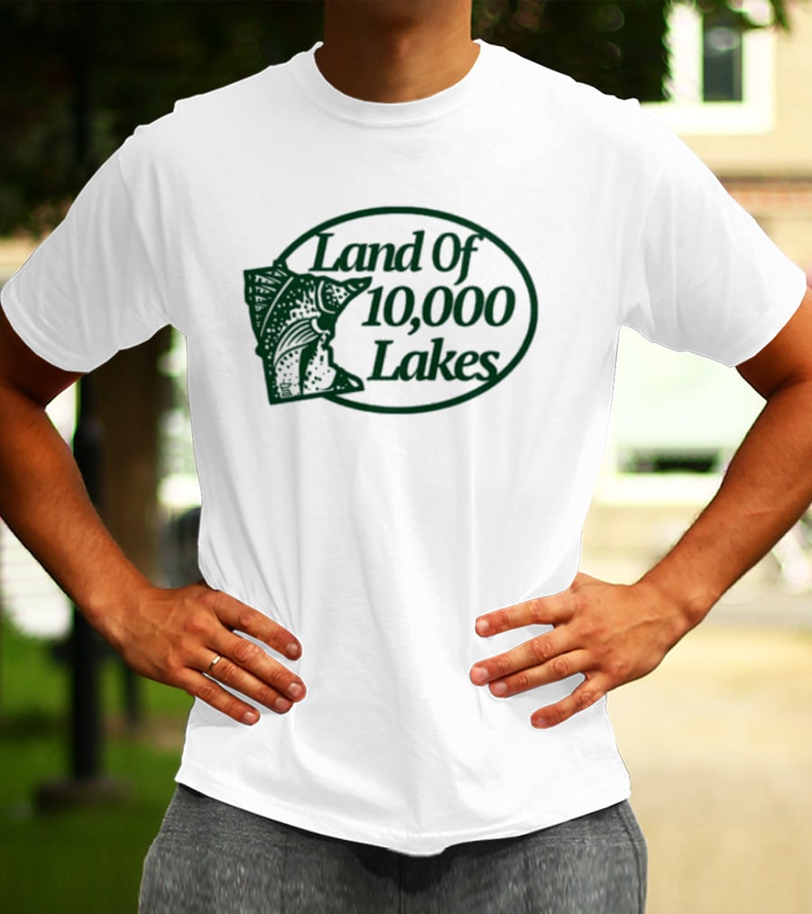 Land Of 10000 Lakes Fish Minnesota T-Shirt