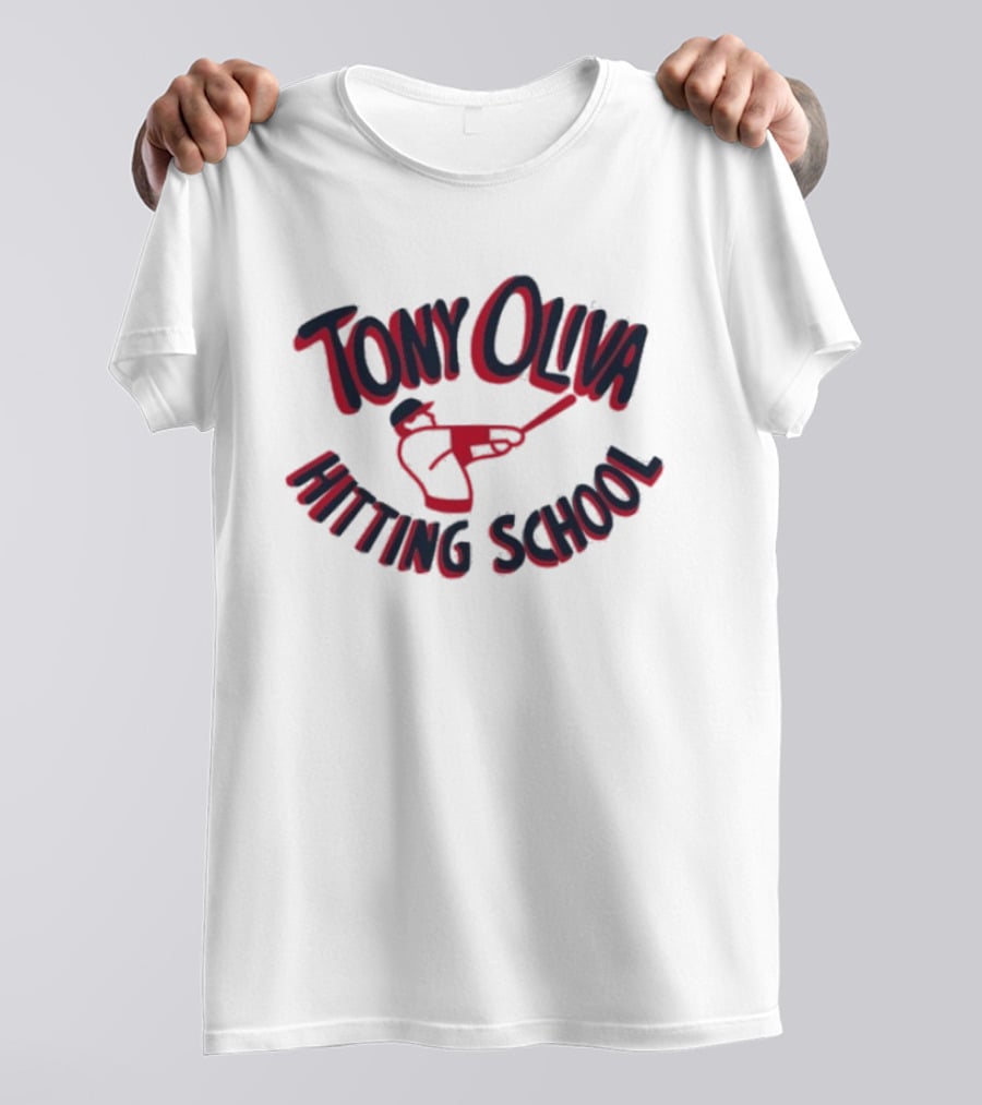 Tony Oliva Hitting School Baseball Iconic Swing T-Shirt