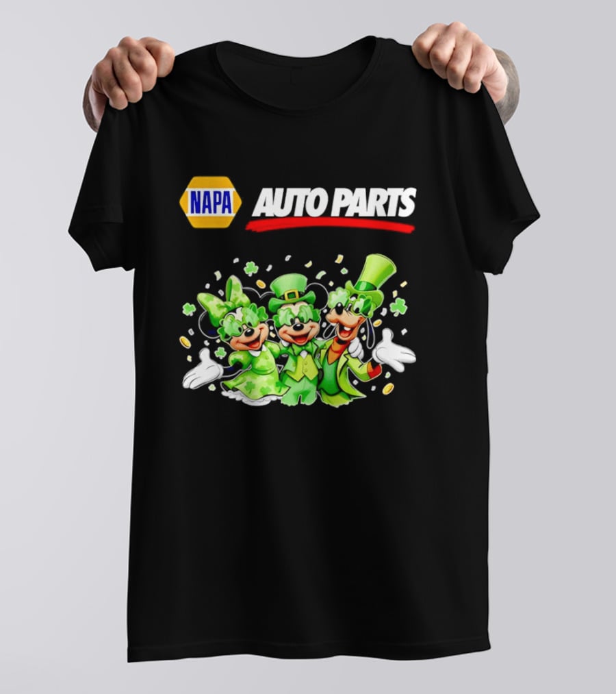NAPA Auto Parts Mickey Mouse St Patrick's Day T-Shirt