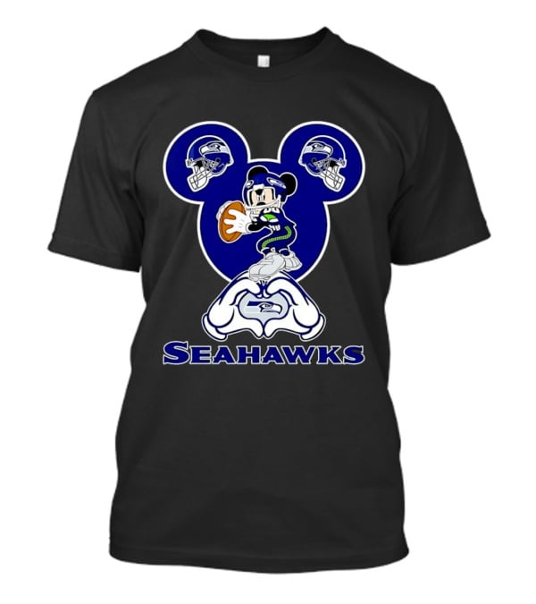 Mickey Mouse Seattle Seahawks Football Fanatic Collection T-Shirt