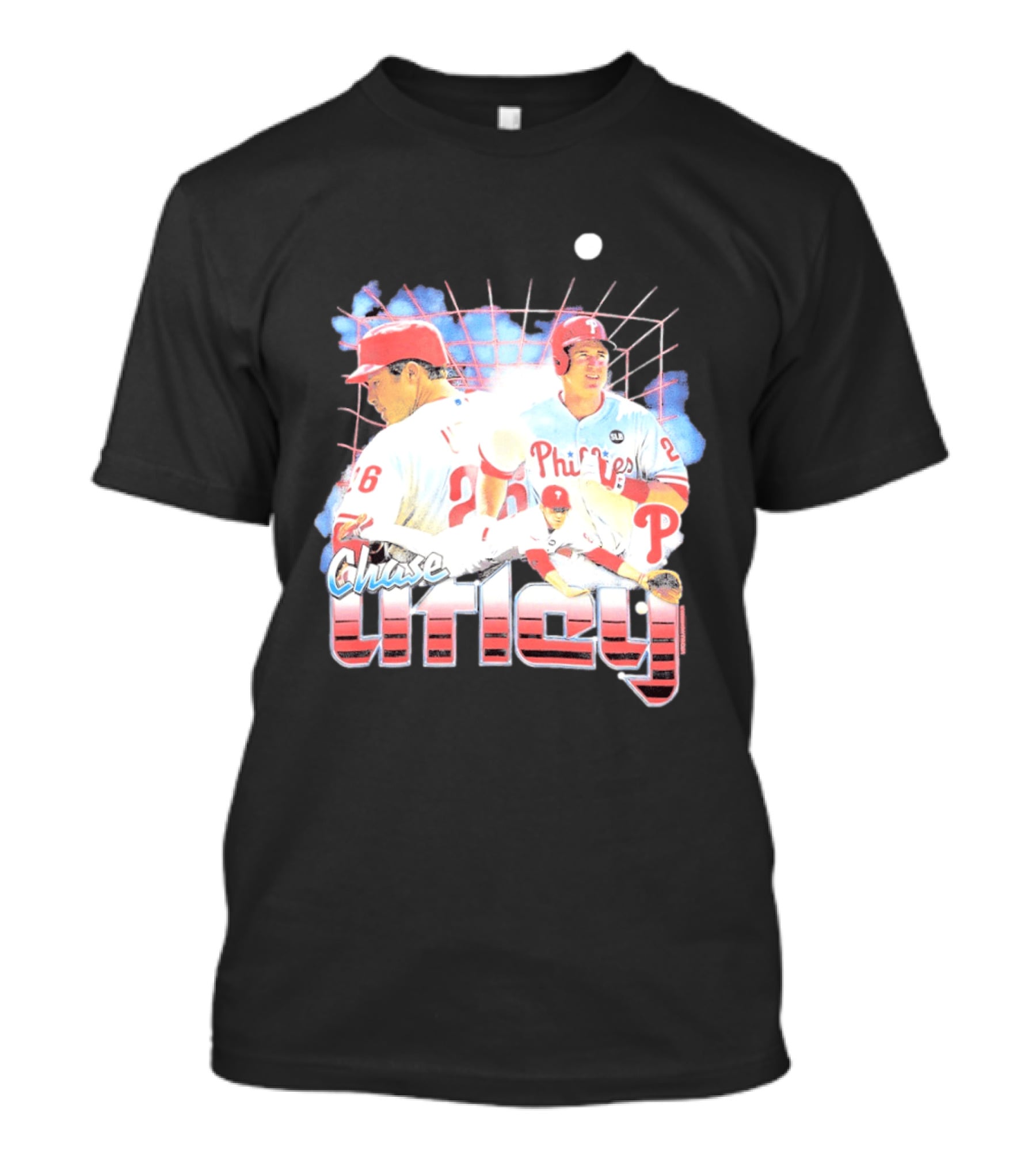 Chase Utley Philadelphia Phillies Baseball Icon 26 T-Shirt