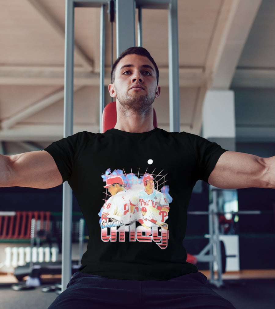 Chase Utley Philadelphia Phillies Baseball Icon 26 T-Shirt