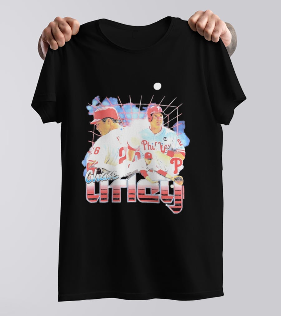 Chase Utley Philadelphia Phillies Baseball Icon 26 T-Shirt