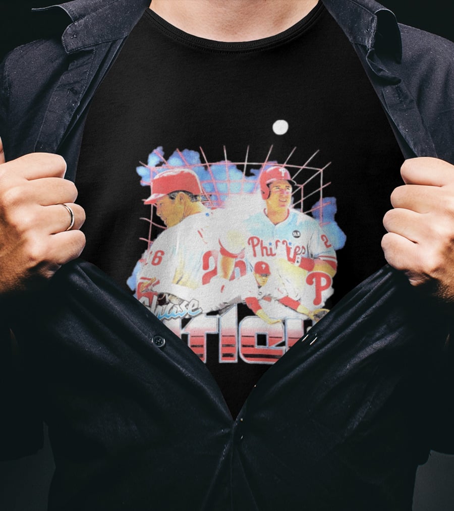 Chase Utley Philadelphia Phillies Baseball Icon 26 T-Shirt