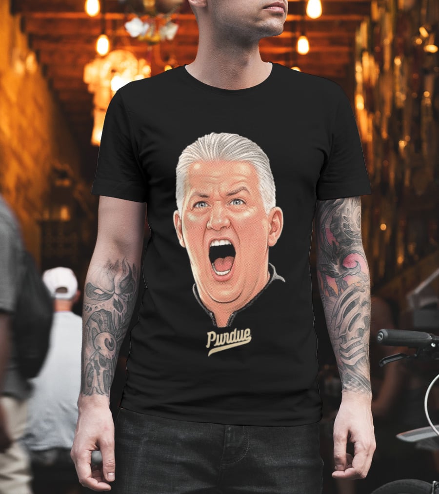 Purdue Boilermakers Coach Painter Bighead T-Shirt