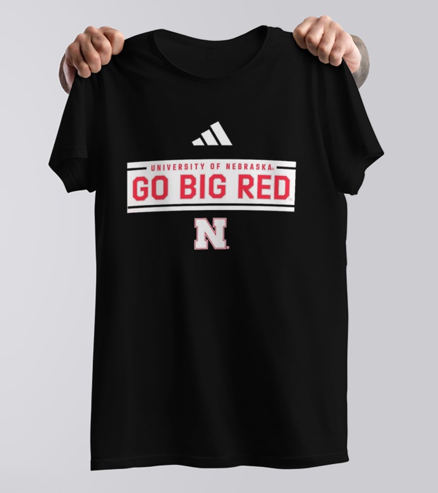 University Of Nebraska Go Big Red Adidas Nebraska N T-Shirt
