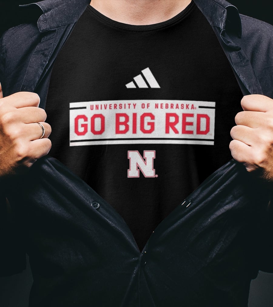 University Of Nebraska Go Big Red Adidas Nebraska N T-Shirt