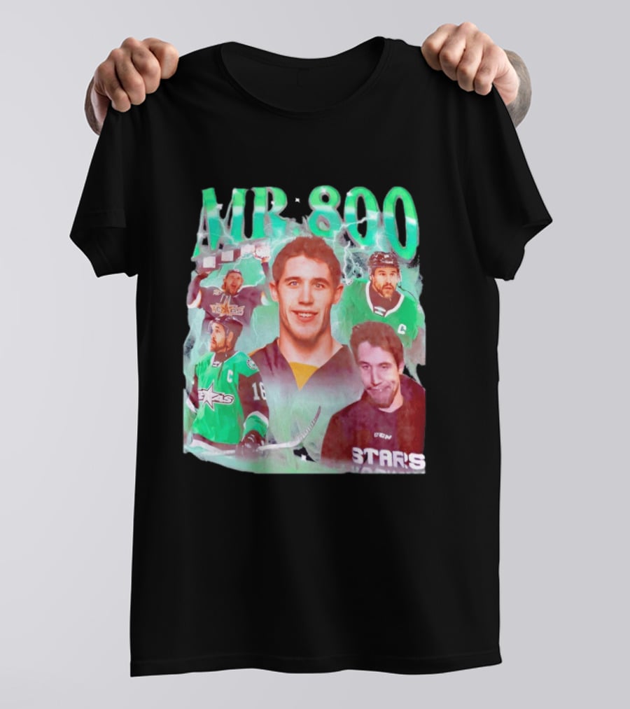 Curtis McKenzie Mr 800 Dallas Stars 16 Hockey Celebration T-Shirt