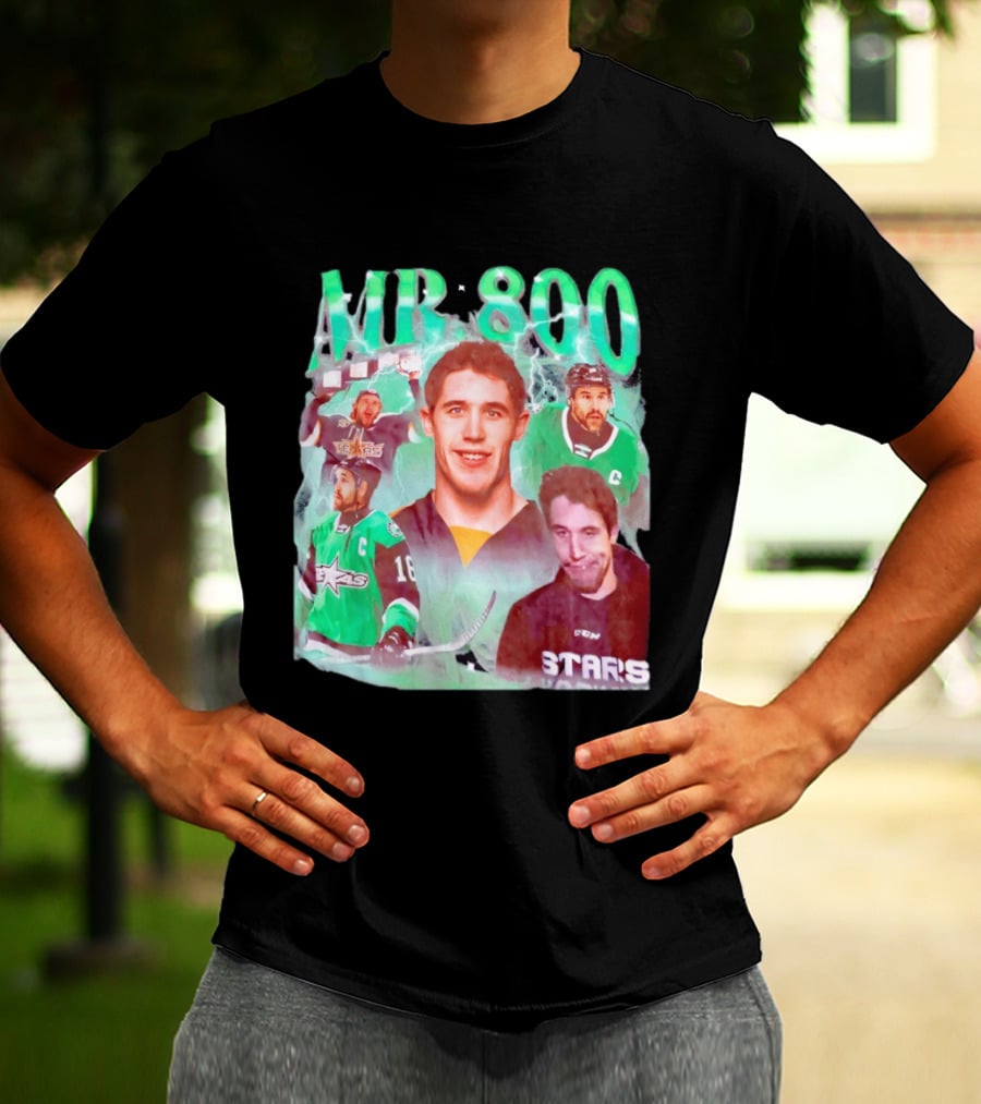 Curtis McKenzie Mr 800 Dallas Stars 16 Hockey Celebration T-Shirt