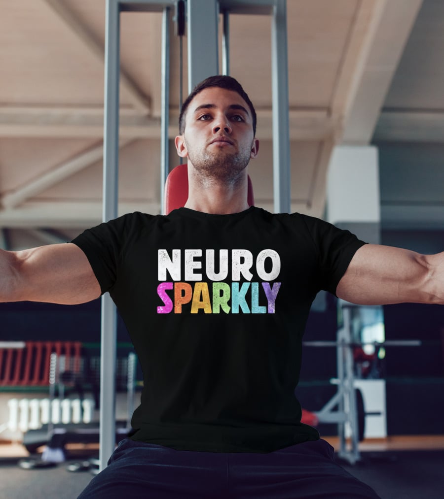 Neuro Sparkly Rainbow Glitter T-Shirt