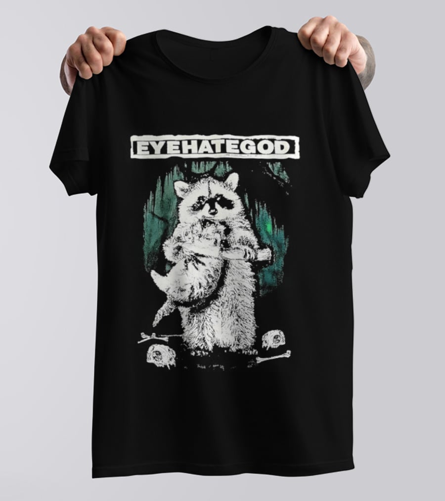 Raccoon Eyehategod Band Merchandise T-Shirt