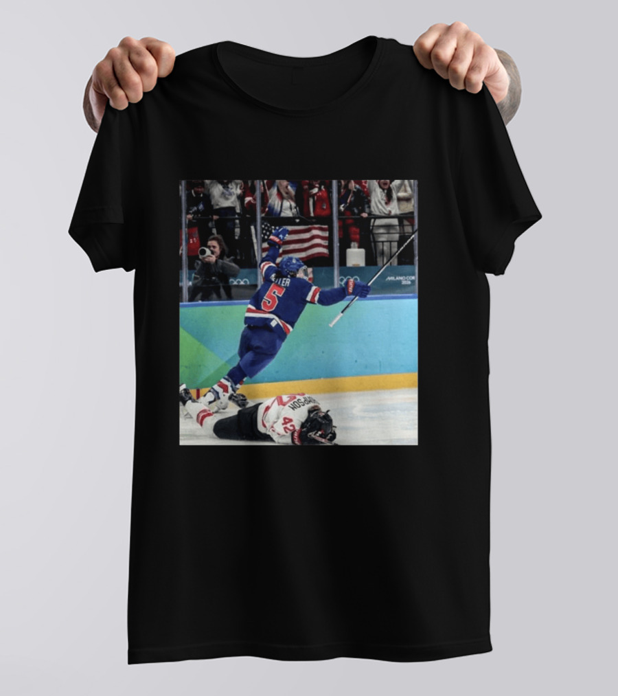 Team USA Women's Hockey Gold Win Milan 2026 Celebration T-Shirt