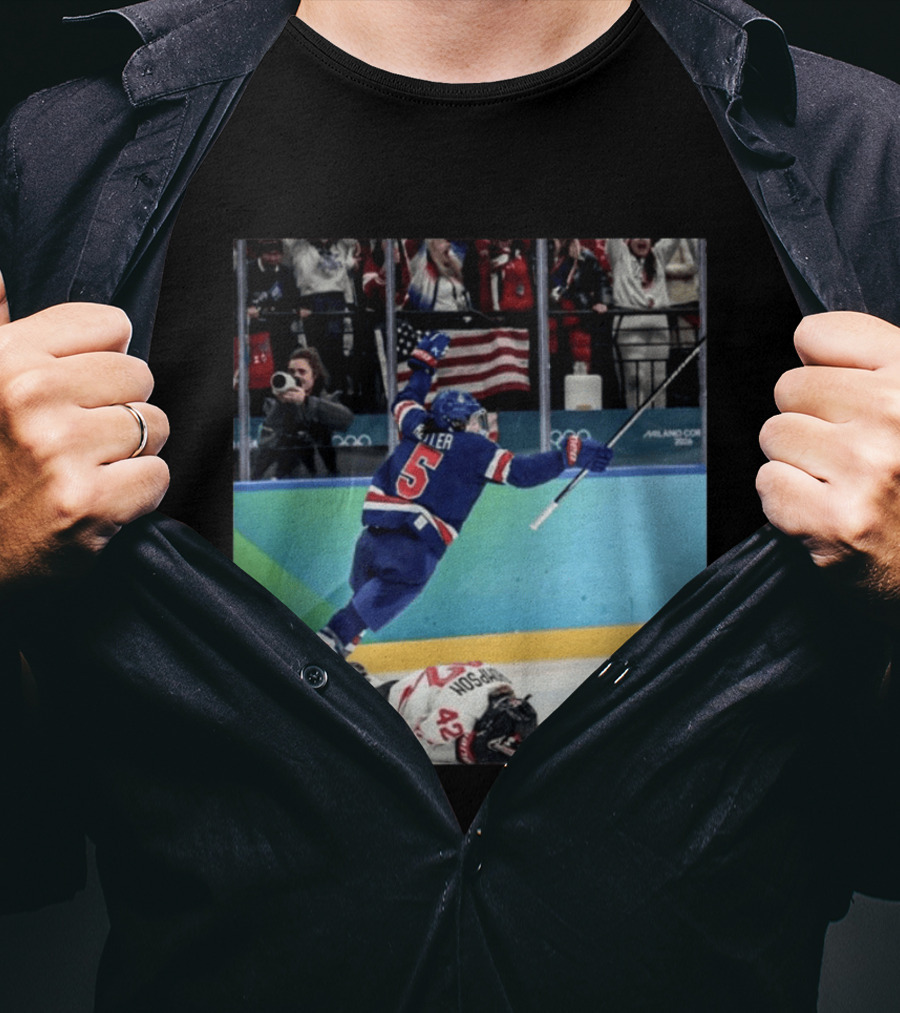 Team USA Women's Hockey Gold Win Milan 2026 Celebration T-Shirt