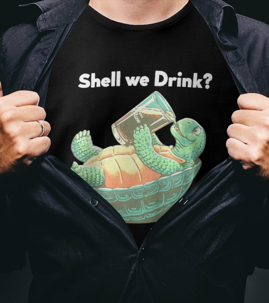 Shell We Drink Irish Party Turtle T-Shirt