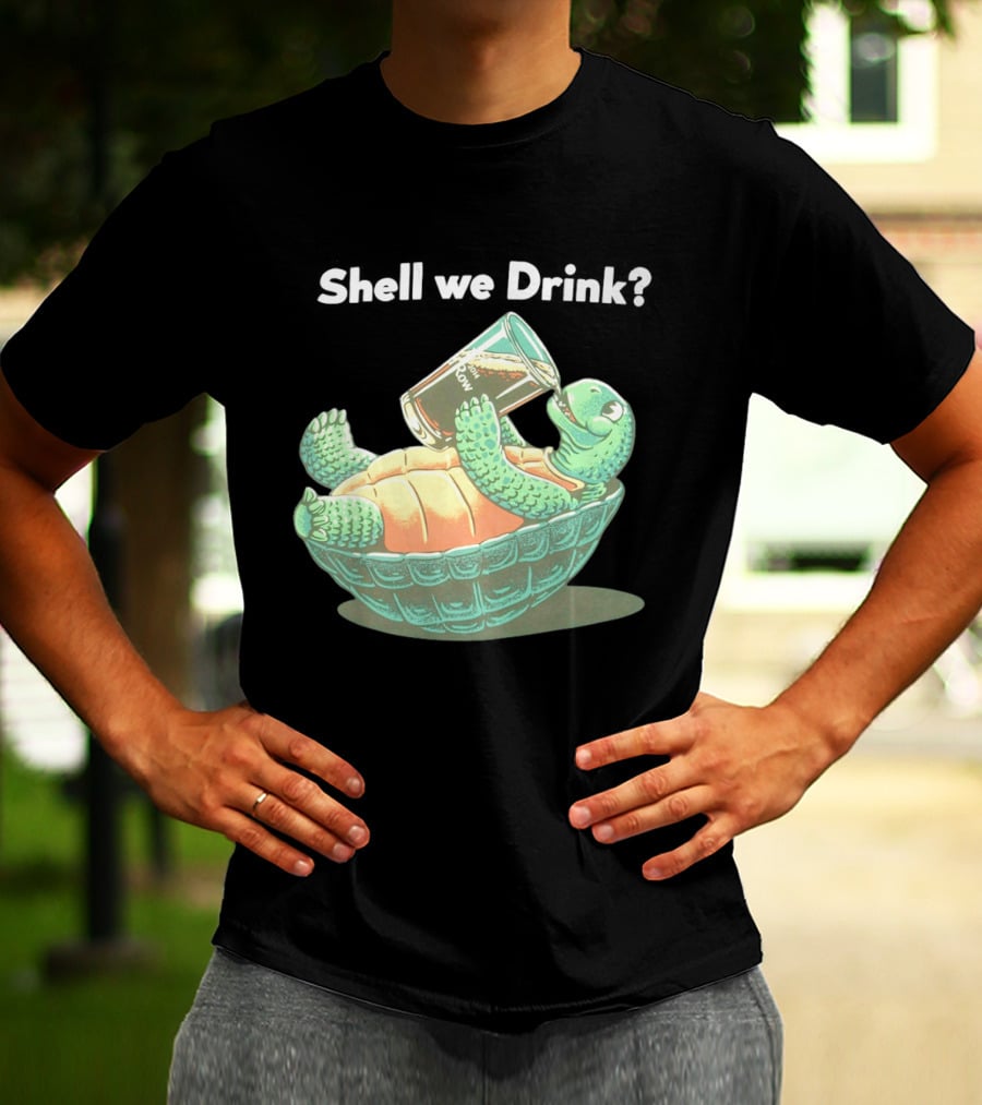 Shell We Drink Irish Party Turtle T-Shirt