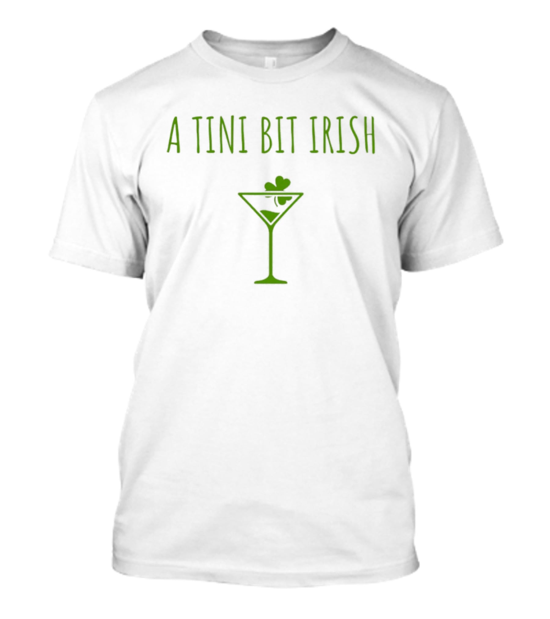 A Tini Bit Irish Shamrock Martini St. Patrick's Day T-Shirt
