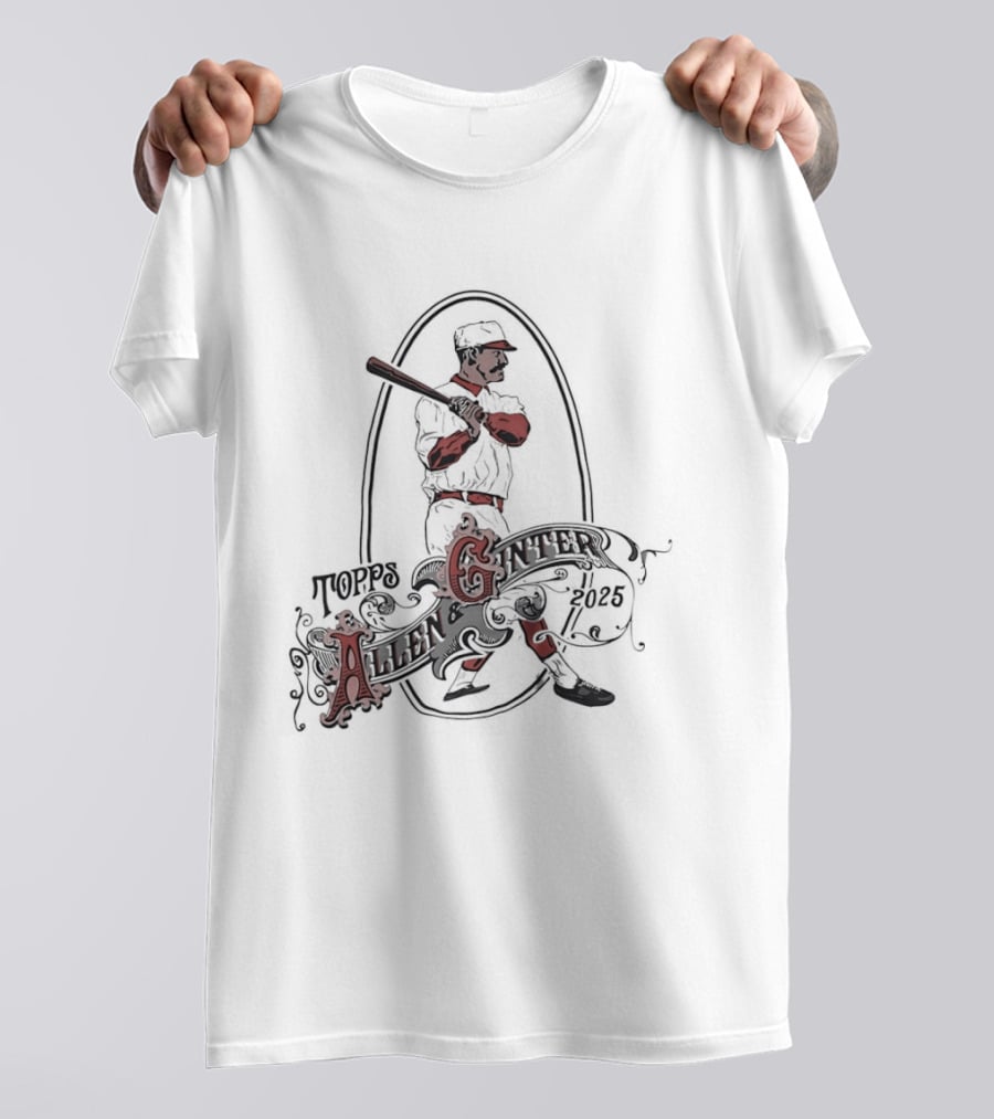 Allen And Ginter 2025 Vintage Baseball Player T-Shirt