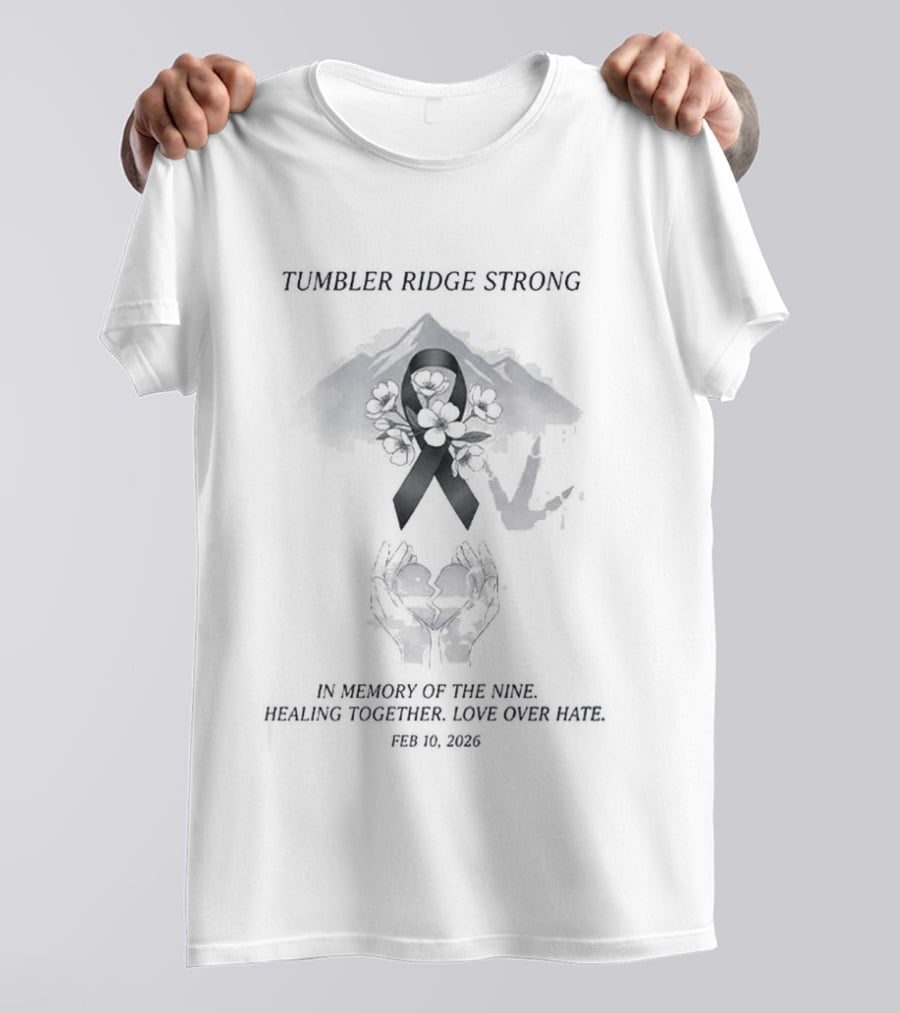 Tumbler Ridge Strong In Memory Of The Nine Healing Together Love Over Hate February 10 2026 T-Shirt
