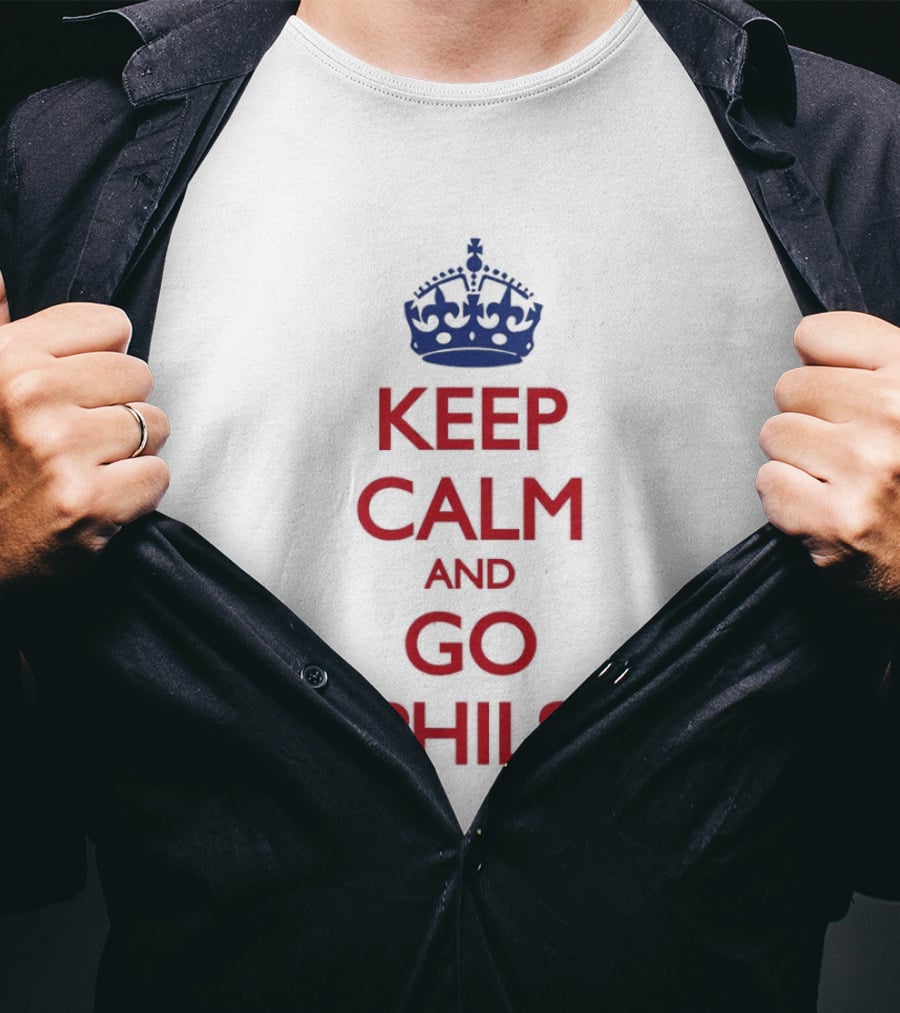 Keep Calm And Go Phils Phillygoat Passyunk Avenue Phillies Fan T-Shirt