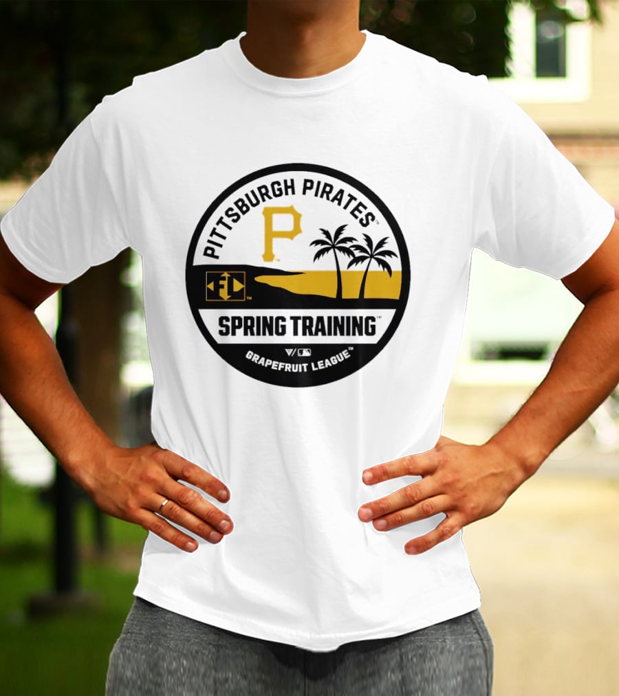 Pittsburgh Pirates Spring Training Luxe Knit Grapefruit League Palm Trees T-Shirt