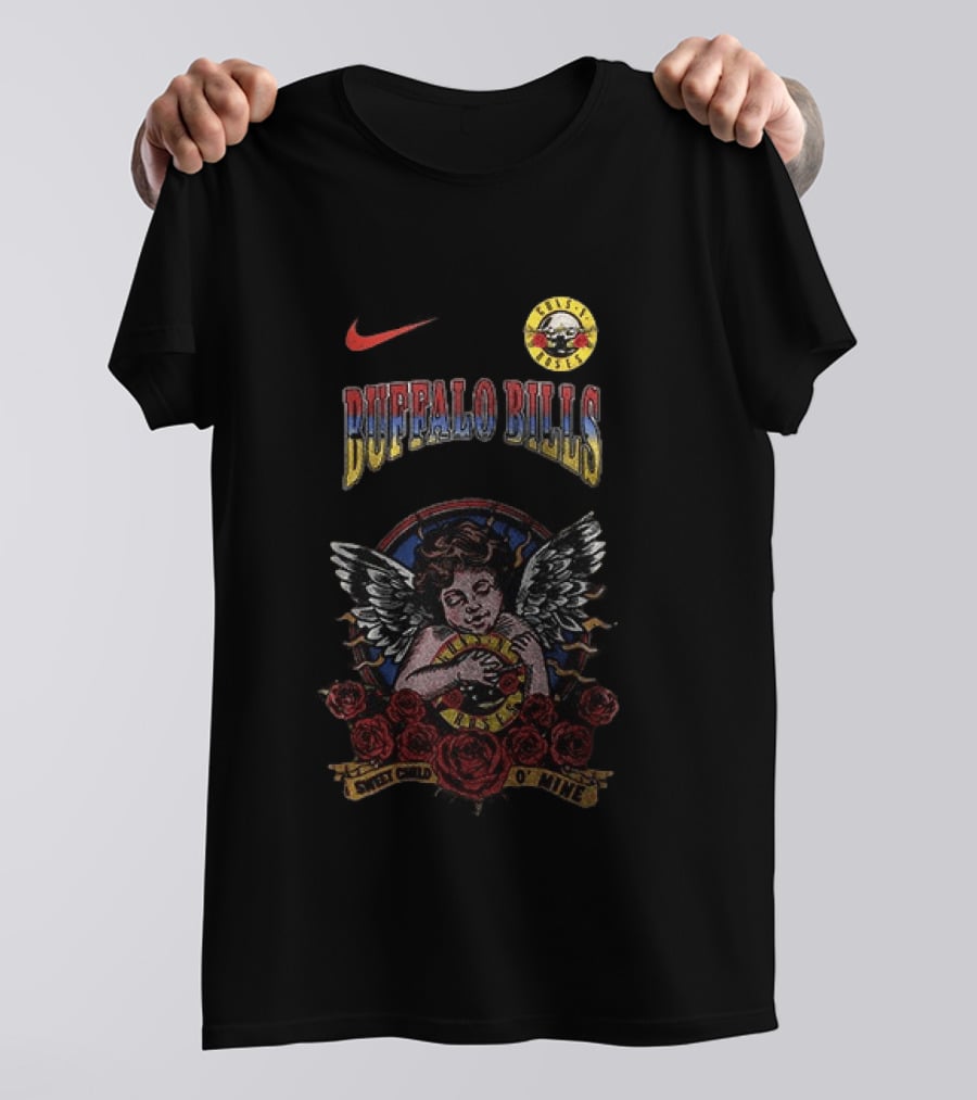 Buffalo Bills Guns N Roses Sweet Child O' Mine Nike Collaboration T-Shirt