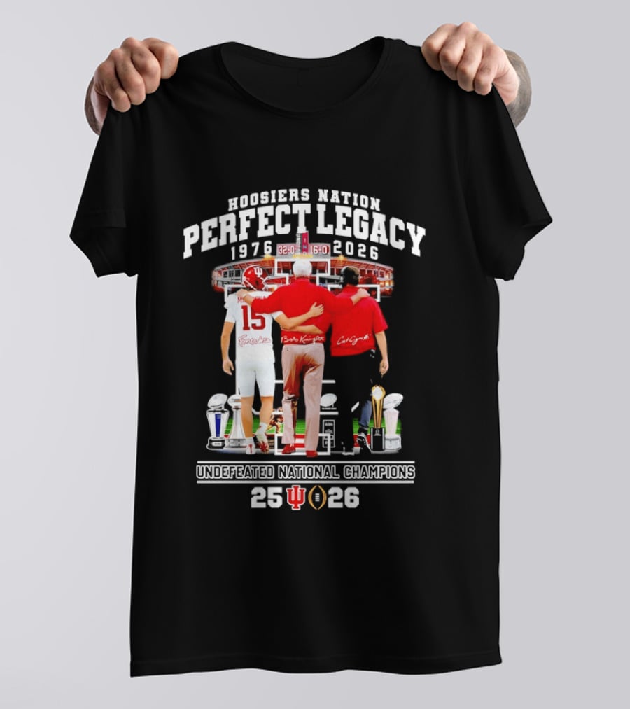 Indiana Hoosiers Coach And Player Nation Perfect Legacy T-Shirt