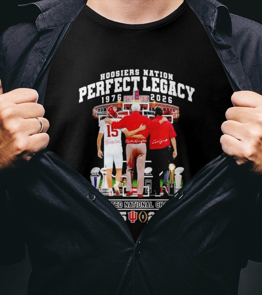 Indiana Hoosiers Coach And Player Nation Perfect Legacy T-Shirt