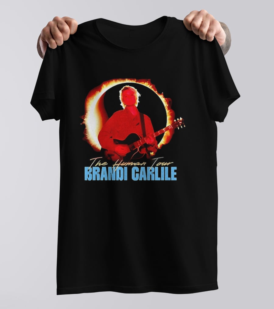 Brandi Carlile The Human Tour Eclipse Guitar T-Shirt