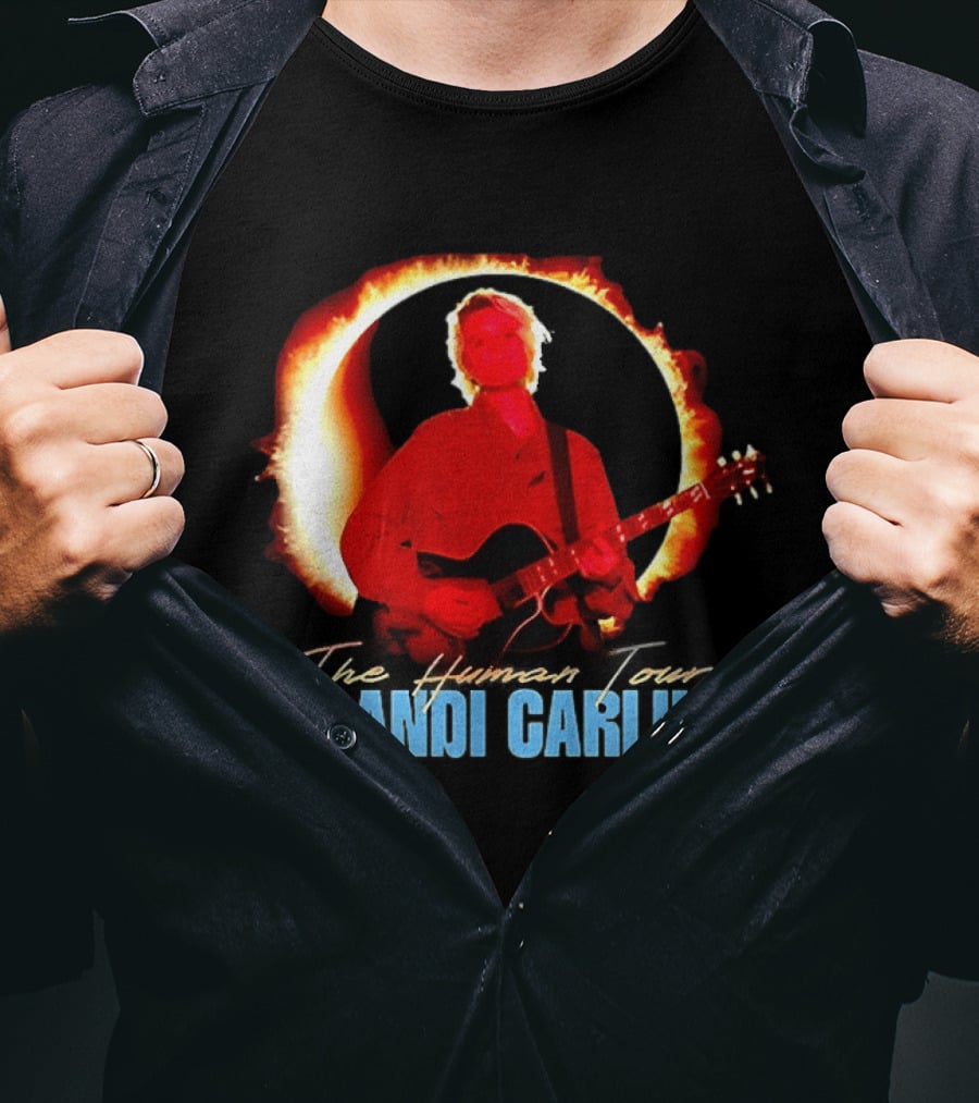 Brandi Carlile The Human Tour Eclipse Guitar T-Shirt