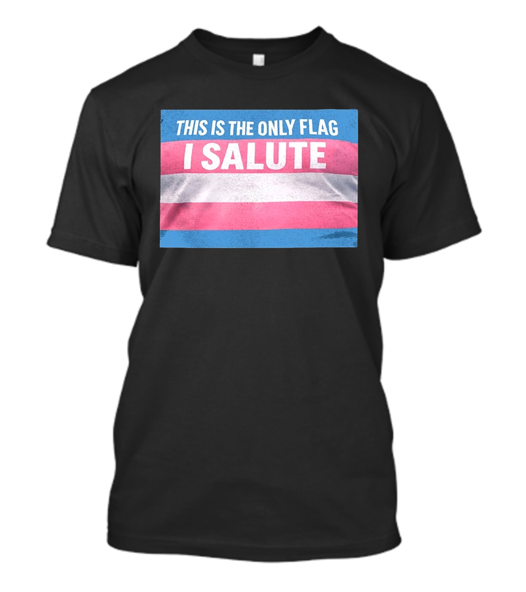 This Is The Only Flag I Salute Transgender Pride T-Shirt