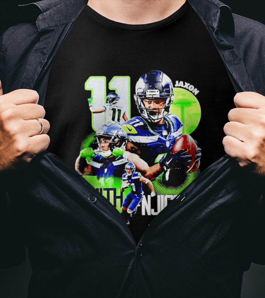 Jaxon Smith Njigba 11 Seattle Seahawks Football Receiver T-Shirt