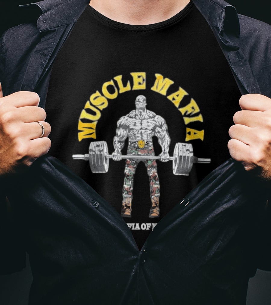 Warren Lotas Muscle Mafia The Mafia Of Muscle Weightlifting Power T-Shirt