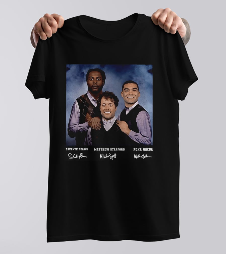 Davante Adams Puka Nacua Matthew Stafford Rams Football Step Brothers T-Shirt