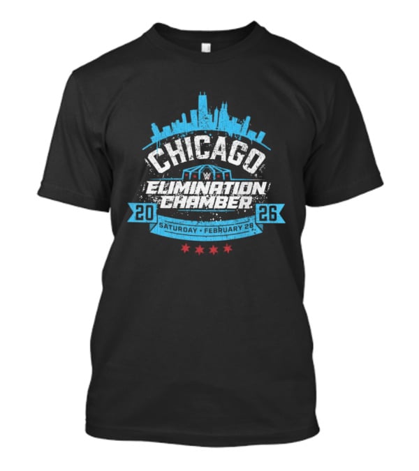 Elimination Chamber 2026 Chicago February 28 Event WWE Tribute Skyline T-Shirt