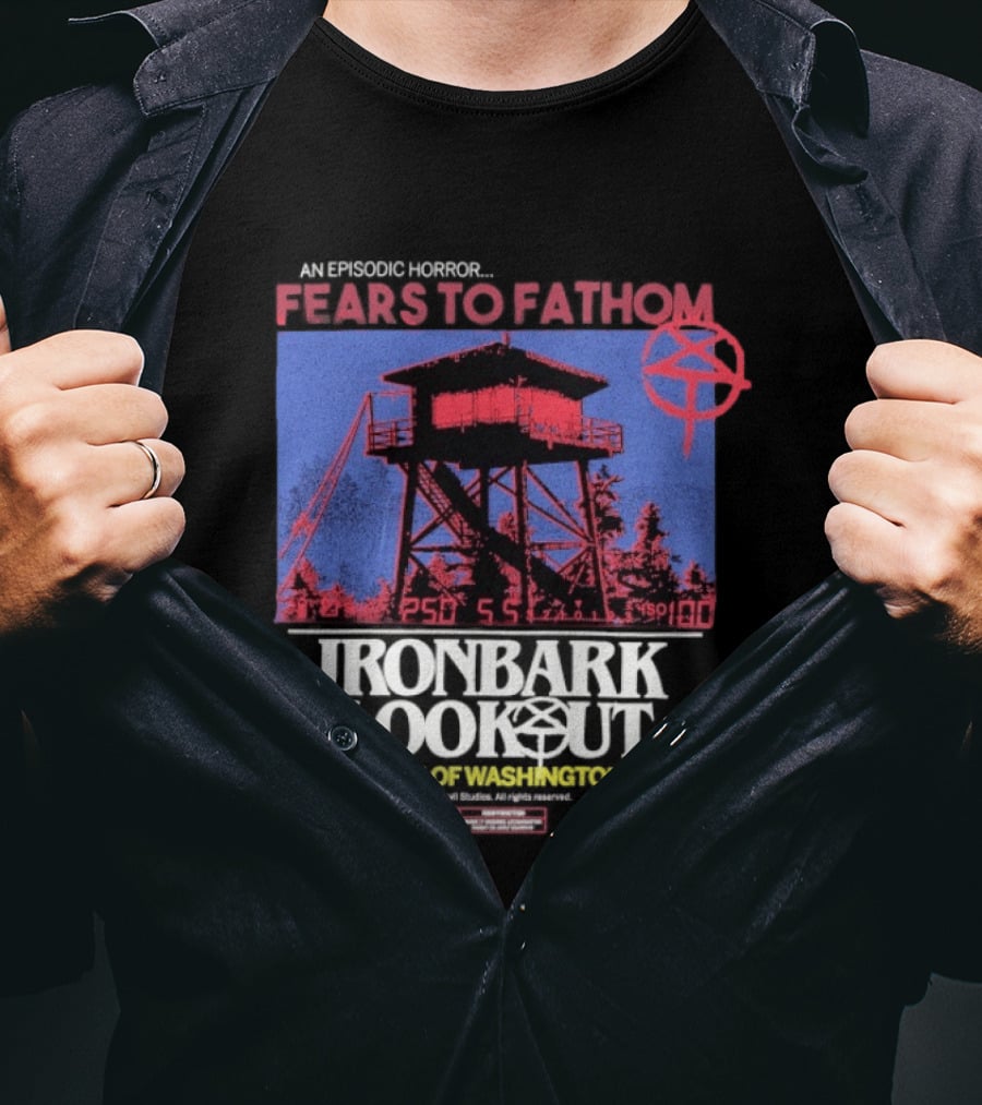 Fears To Fathom Ironbark Lookout State Of Washington Night Episodic Horror T-Shirt